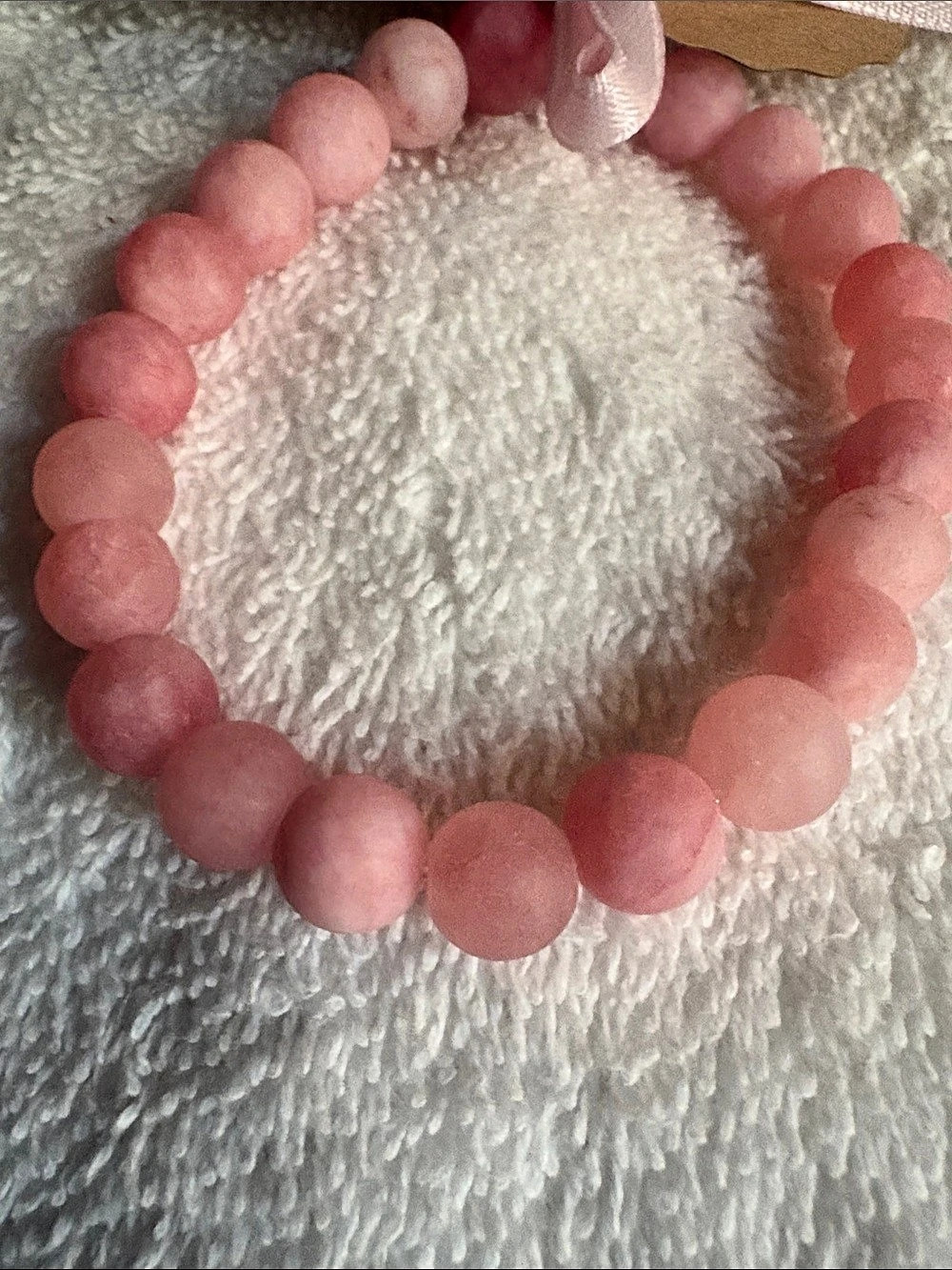 Pink quartz Beaded Bracelet